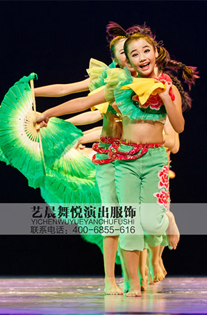 第八届小荷风采《小小传承人》女童幼儿表演服舞蹈服
