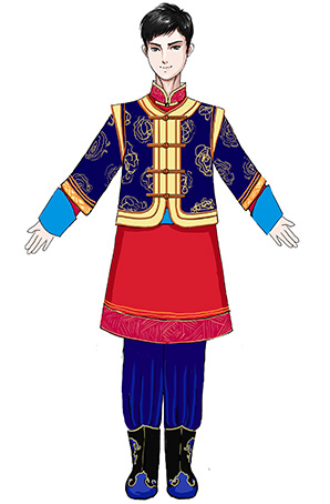 校园儿童舞蹈服装定制蒙古舞蹈演出服装定制