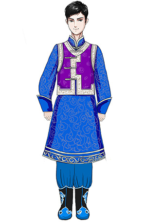 校园舞蹈演出服装儿童蒙古族演出服装定制
